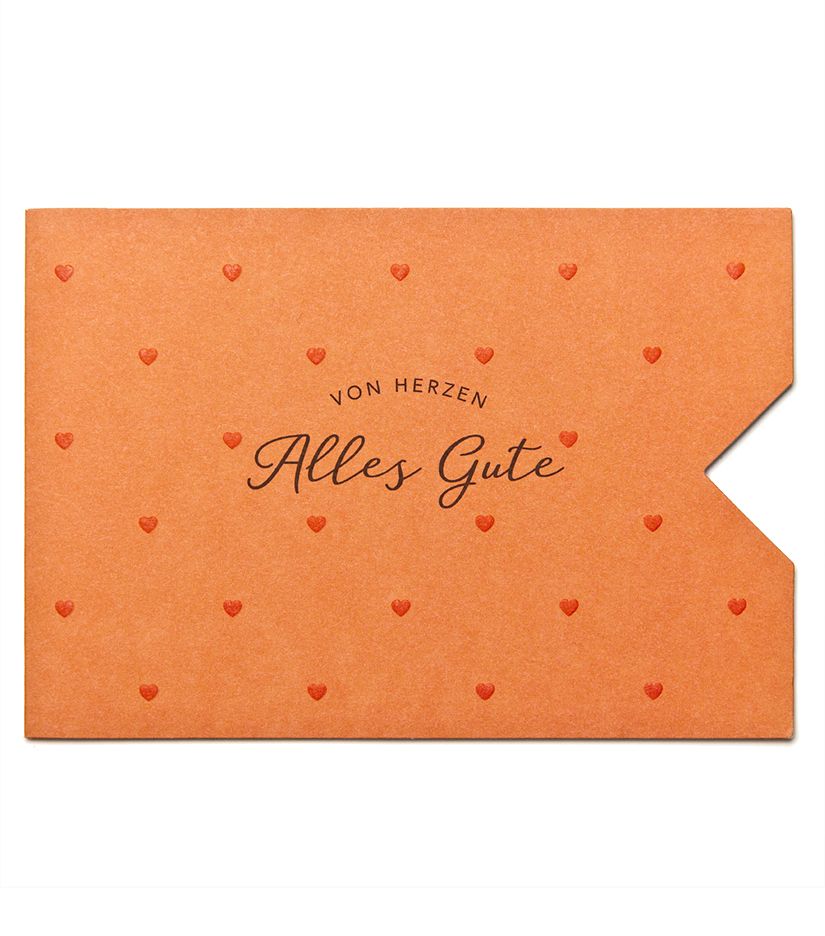 Geschenkkarten Hülle "Alles Gute"